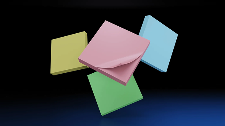The Iarvel Magic Post-It Pad (Blue) by Iarvel Magic