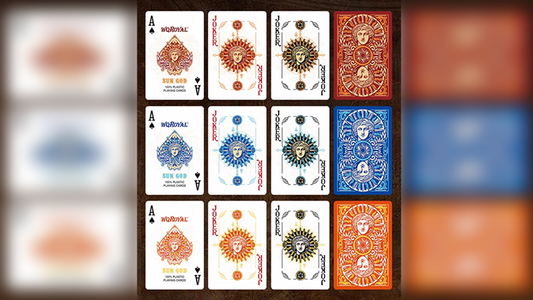 Sun God Greek Mythology Themed Red Edition Playing Cards