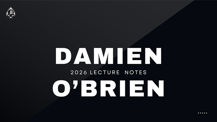 Damien's 2026 Lecture Notes - ebook
