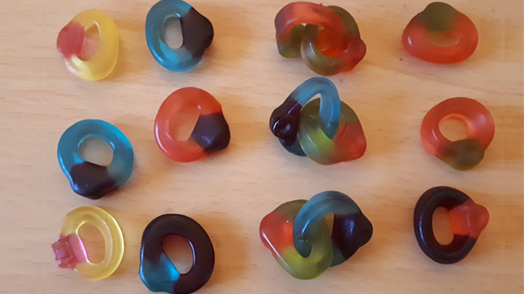Visible Linking Jelly Sweet Gummy Finger Rings by Jonathan Royle - Mixed Media Download