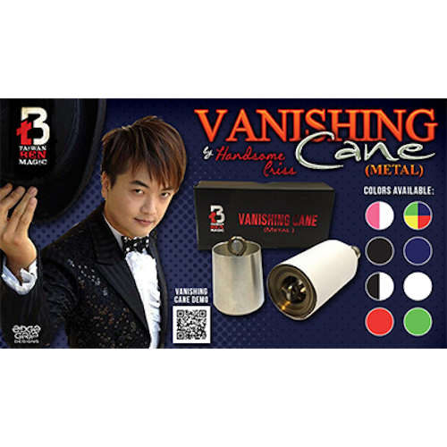 Vanishing Metal Cane (Black) by Handsome Criss and Taiwan Ben Magic - Trick
