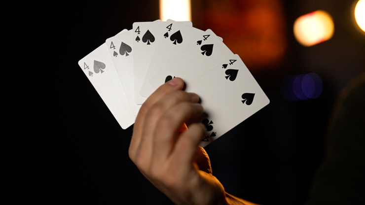 4 FLUSH BLUE by Nick Trost and Murphy's Magic - Trick