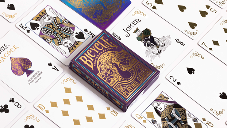 Bicycle Purple Peacock Playing Cards by US Playing Card Co