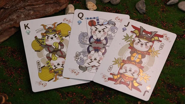 Samurai Otter Playing Cards - Bushido Edition (Scarlet) Playing Cards