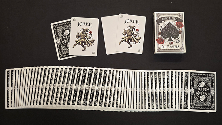 Rose Elites - Old Masters (Black) Marked Deck Playing Cards