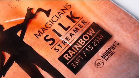 PRO SILK LARGE RAINBOW STREAMER 3.5 foot X 4 inch by Murphy's Magic
