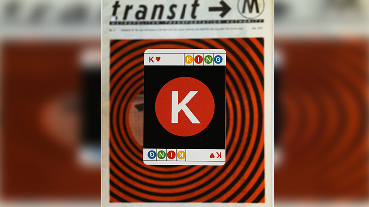 BLACK EDITION FULTON STREET MTA PLAYING CARDS (1972 VIGNELLI MAP EDITION)