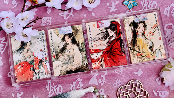 Four Beauties (XiShi) Playing Cards