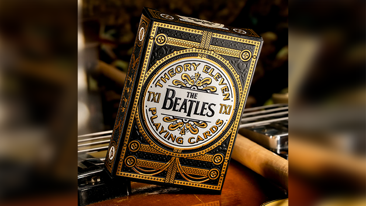 The Beatles Special Edition (Black) Playing Cards by theory11