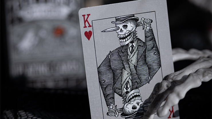 FULTONS OCTOBER TOMBSTONE GREY PLAYING CARDS