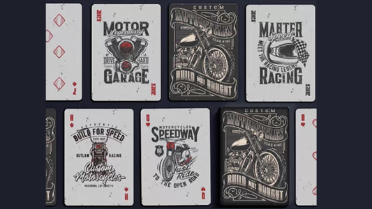 Custom Motorcycles Playing Cards