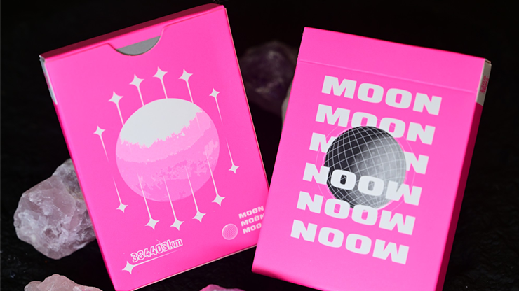 Moon (Pink) Playing Cards