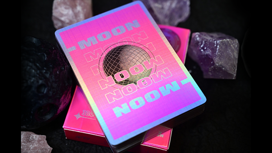 Moon (Pink Holo) Playing Cards