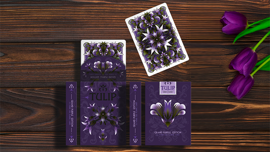 Grand Tulip Purple Playing Cards by Dutch Card House Company
