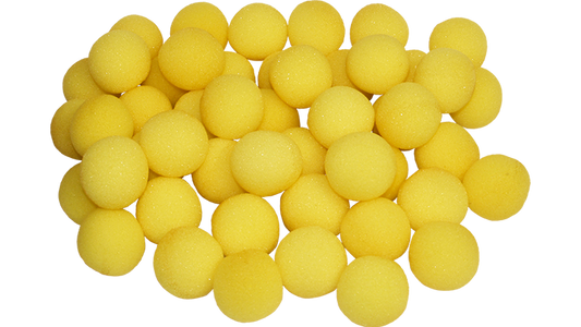 2 inch Super Soft Sponge Ball (Yellow) Bag of 50 from Magic by Gosh