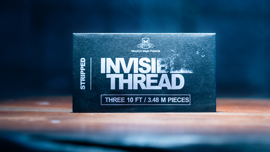 Invisible Thread Stripped 3/10 (3 peices 10 feet each) by Murphys Magic Supplies - Trick