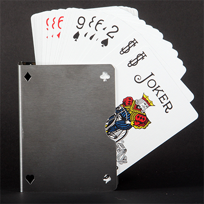 Card Guard Stainless (Perforated) by Bazar de Magic - Trick
