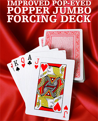 Improved Pop-Eyed Popper Jumbo Forcing Deck (Red) - Trick