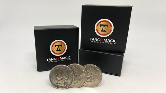 Triple TUC Quarter (D0182) Gimmicks and Online Instructions by Tango - Trick