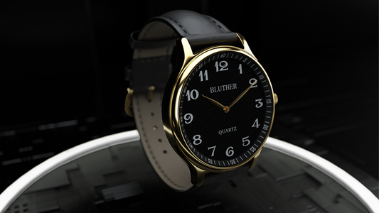 Infinity Watch V3 - Gold Case Black Dial / PEN Version (Gimmick and Online Instructions) by Bluether Magic - Trick