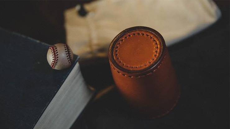 Leather Chop Cup with Balls (Brown) by TCC