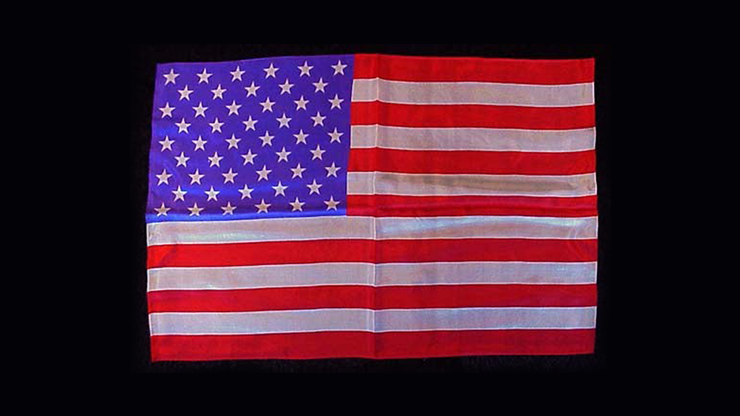 Rice Silk 12" x 18" (American Flag) by Silk King Studios - Trick