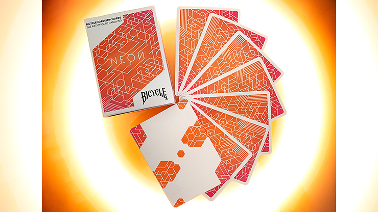 Orange Bump Neon Playing Cards by US Playing Card Co