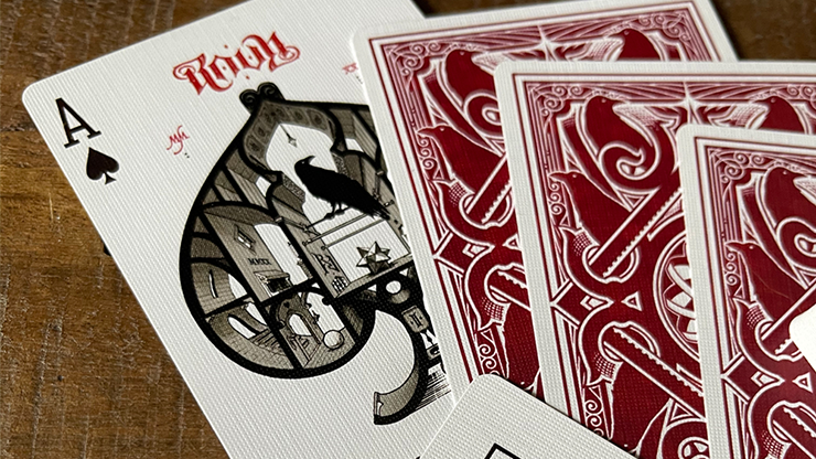 RAVN IIII (Red) Playing Cards Designed by Stockholm17