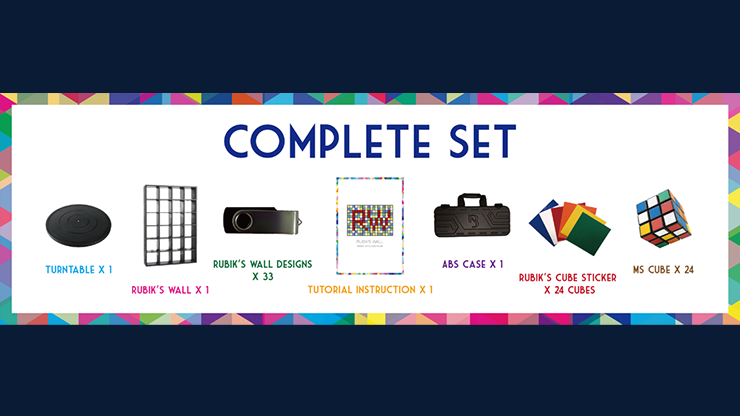 RUBIKS WALL Complete Set by Bond Lee - Trick (Two Part Item)