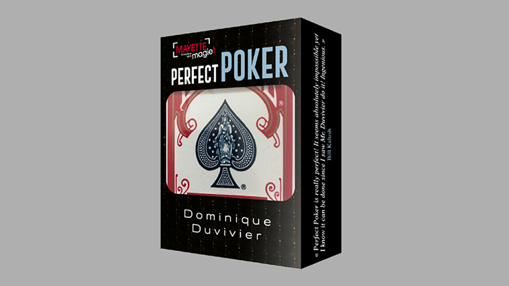 Perfect Poker (Gimmicks and Online Instructions) by Dominique Duvivier  - Trick