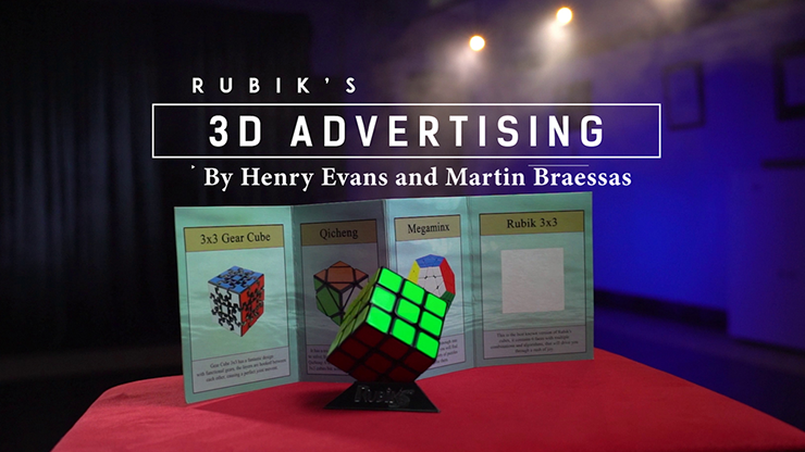 Rubik's Cube 3D Advertising (Gimmicks and Online Instructions) by Henry Evans and Martin Braessas - Trick