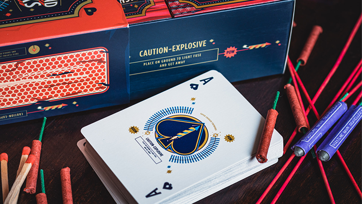 Fireworks (Half-Brick) Playing Cards by Riffle Shuffle