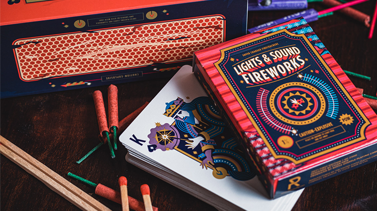 Fireworks (Half-Brick) Playing Cards by Riffle Shuffle