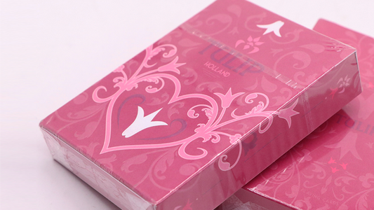 Pink Tulip Playing Cards Dutch Card House Company