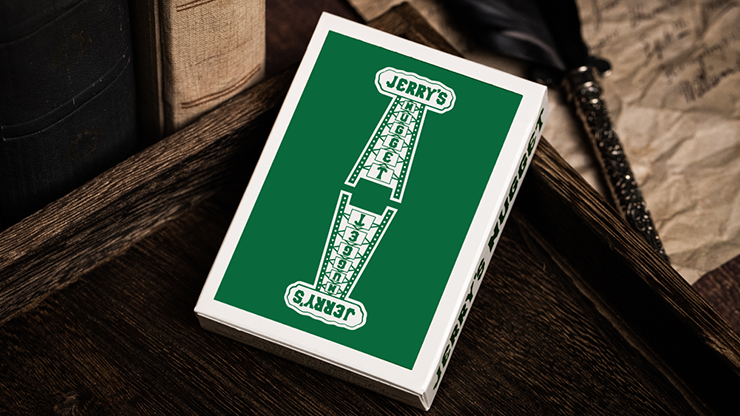 Jerry's Nugget (Felt Green) Marked Monotone Playing Cards