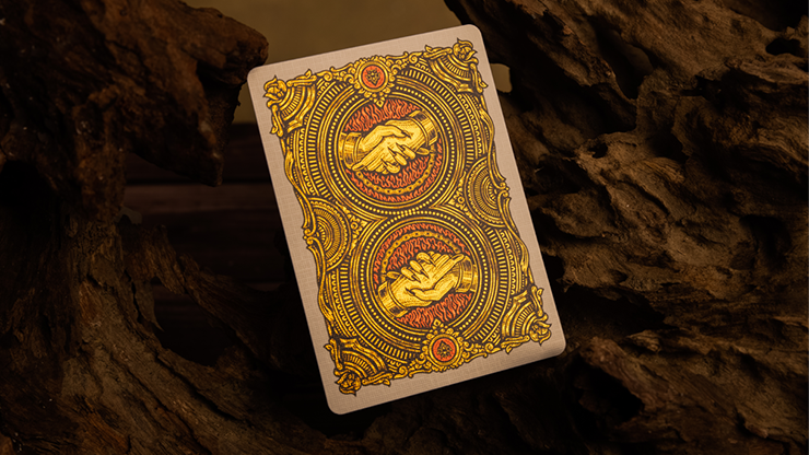 Deal with the Devil (Golden Contract) UV Foiled Edition Playing Cards by Darkside Playing Card Co