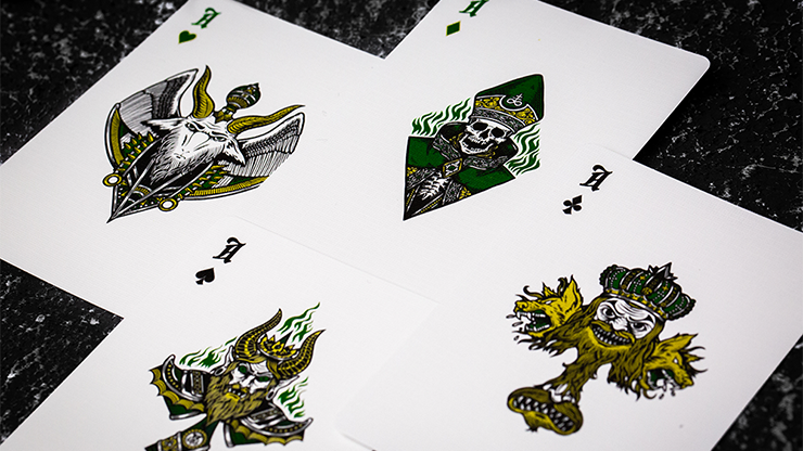 Inferno Emerald Blaze Edition Playing Cards