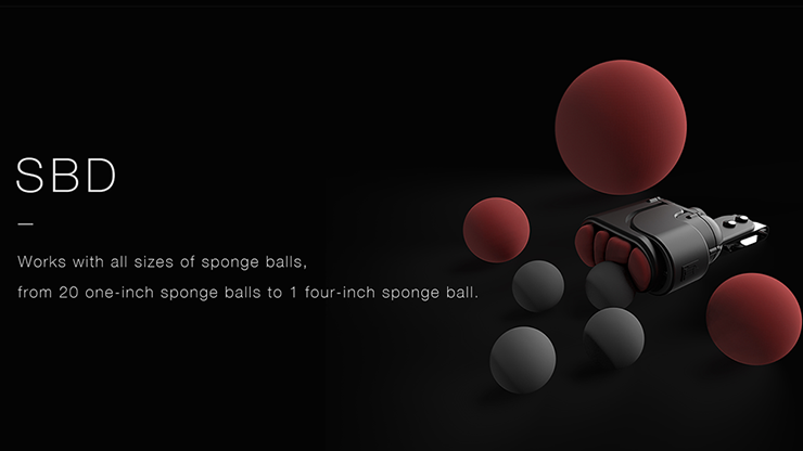 Hanson Chien Presents SBD (Sponge Ball Dropper) by Ochiu Studio (Black Holder Series) - Trick