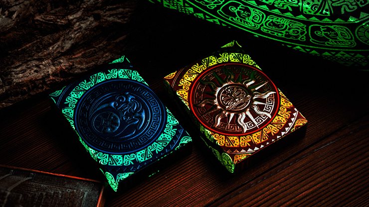 Gilded Maya Sun Playing Cards