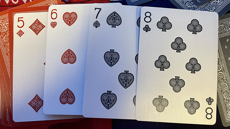 Bicycle Bandana (Blue) Playing Cards