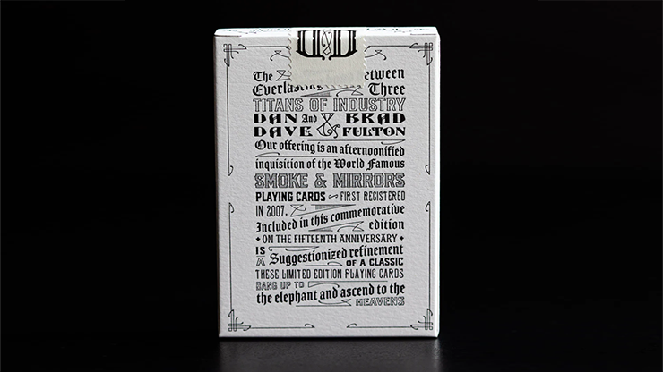 Smoke & Mirrors x Fulton (Smoke-White) Playing Cards by Dan & Dave