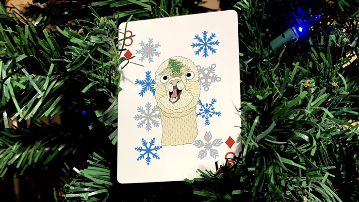 Alpaca Christmas Playing Cards