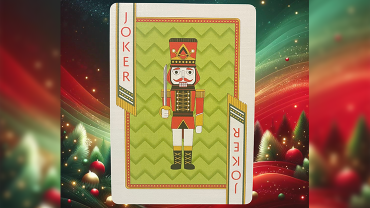 Bicycle Nutcracker (Green Gilded) Playing Cards