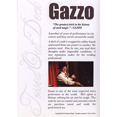 Gazzo Tossed Out Deck DVD(with Blue Deck) by Gazzo - DVD