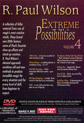 Extreme Possibilities Volume 4 by R. Paul Wilson - DVD