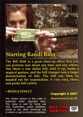 Bill Shift (PK Ring Effects Volume 1) by Randi Rain - DVD