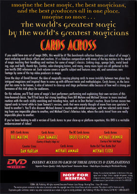 World's Greatest Magic: Cards Across - DVD