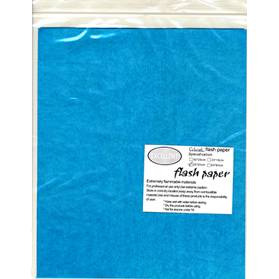 Flash Paper five pack(25x20cm) Blue - Trick